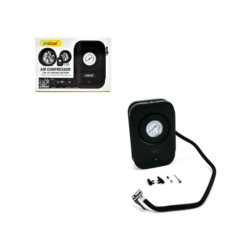Andowl Κομπρεσέρ Αέρος Αυτοκινήτου 120W 12V με Μανόμετρο Q-DQ025 - Air Compressor