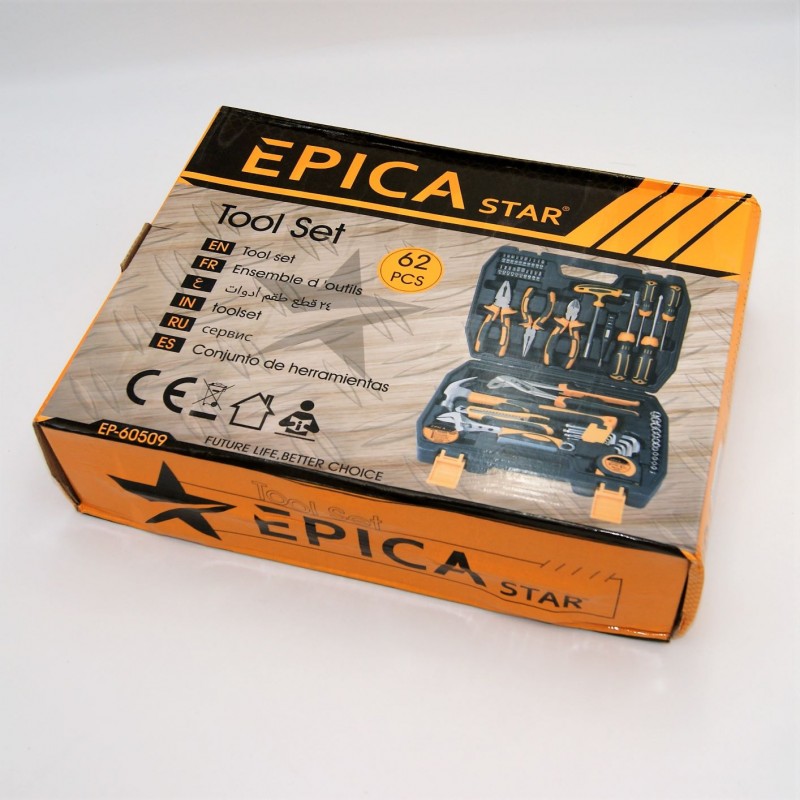 ΣΕΤ ΒΑΛΙΤΣΑΚΙ ΕΡΓΑΛΕΙΩΝ 62τμχ EPICA TO-EP-60509 ΕΡΓΑΛΕΙΑ > ΣΕΤ > ΕΡΓΑΛΕΙΟΘΗΚΕΣ