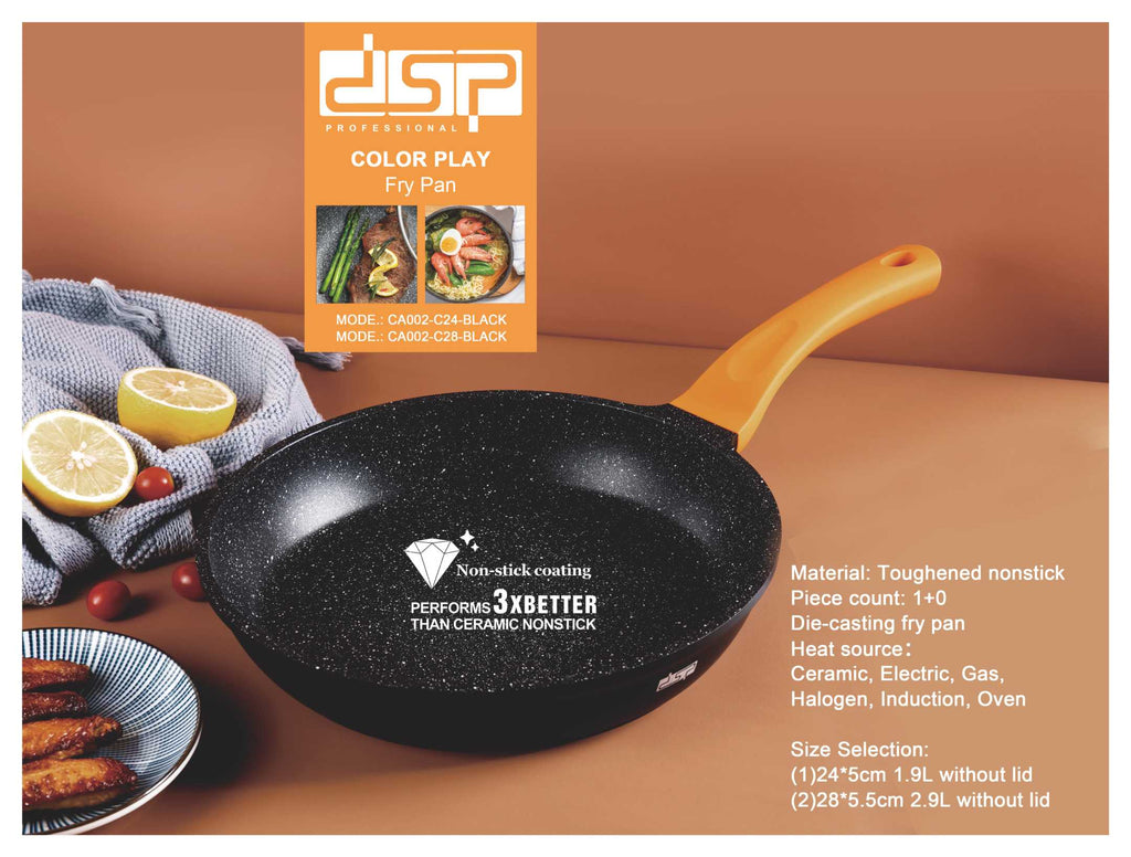 Αντικολλητικό τηγάνι - 1.9L - CA002-C24-Black - DSP - 563226 ΣΠΙΤΙ & ΚΑΤΟΙΚΙΔΙΟ>Οικιακά είδη>Είδη κουζίνας