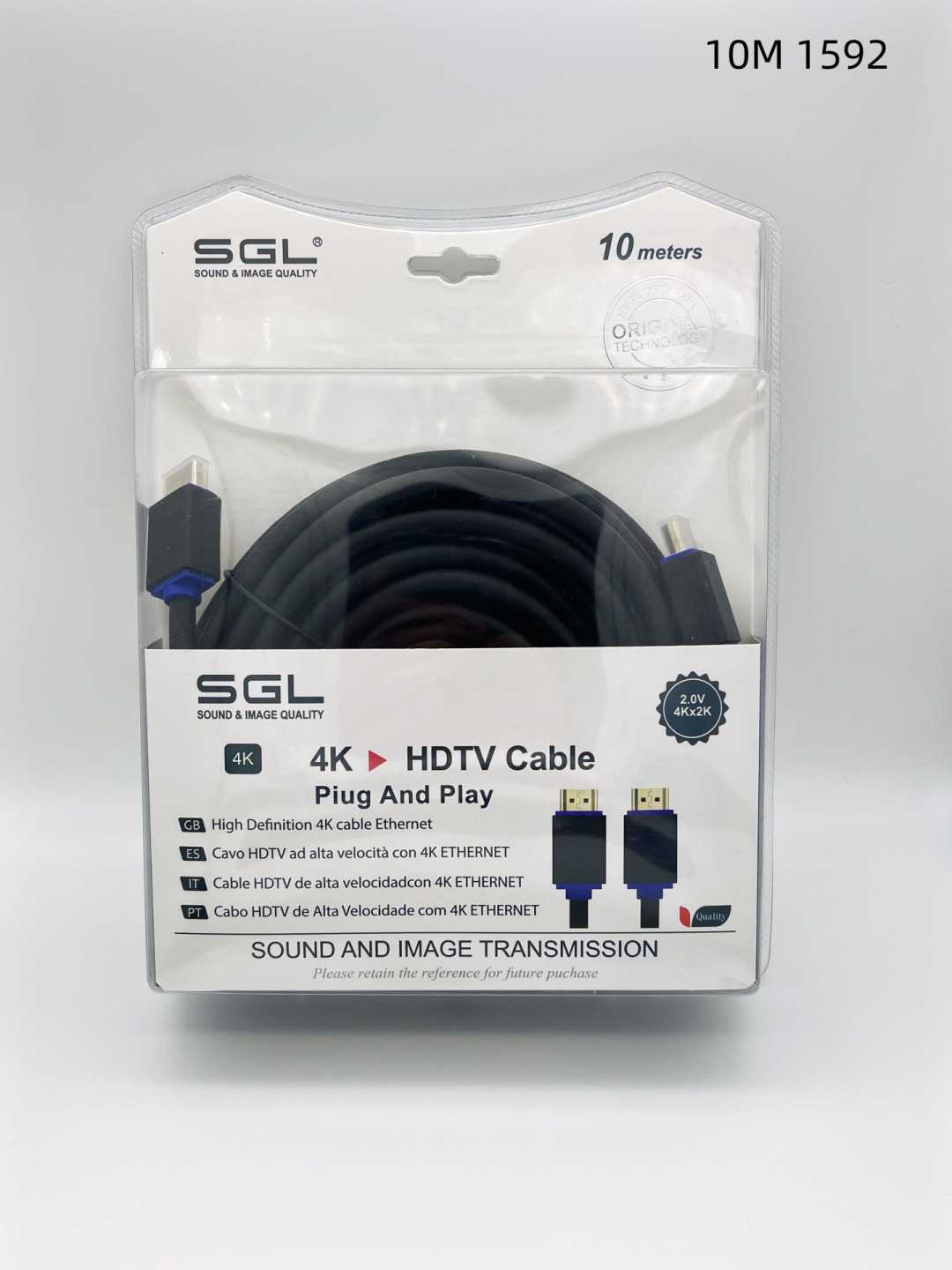 Καλώδιο HDMI - D1592 - High Speed 2.0V - 10m - 094861
