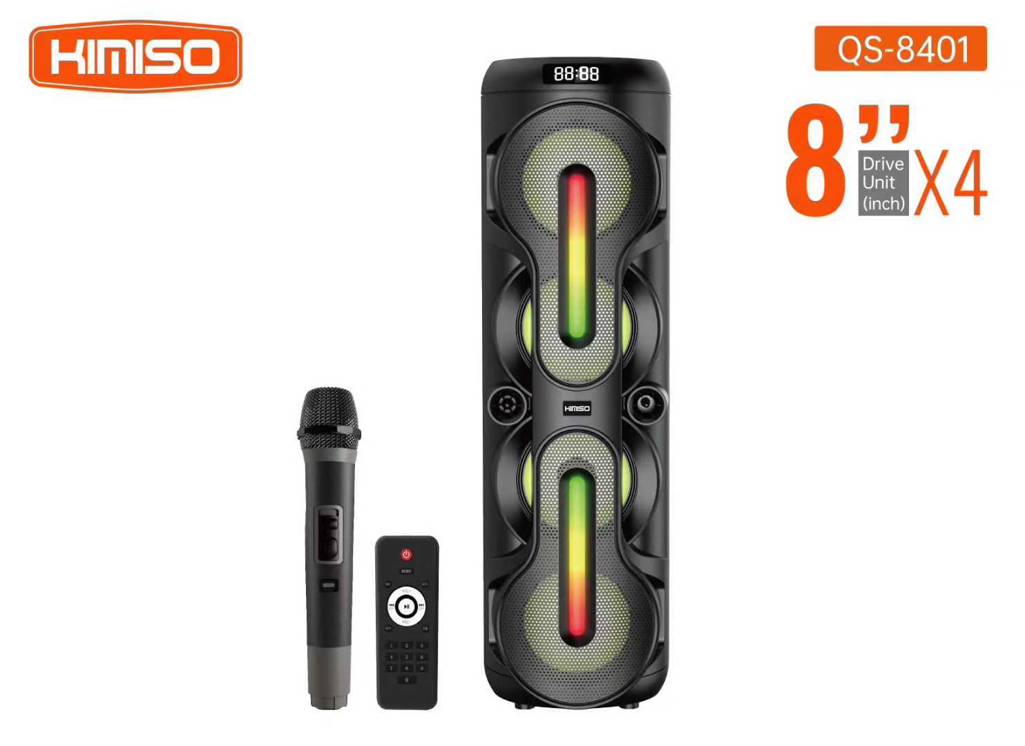 Φορητό ηχείο subwoofer με μικρόφωνο Karaoke - QS-8401 - 260431 ΕΙΔΗ ΤΕΧΝΟΛΟΓΙΑΣ>Ραδιόφωνα & Ηχεία>Φορητά subwoofer