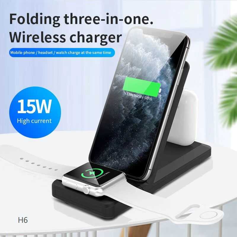 Βάση ασύρματης φόρτισης Smartphone/Smartwatch/Ακουστικών iOS - 3in1 - H6 - 15W - 164453 ΕΙΔΗ ΤΕΧΝΟΛΟΓΙΑΣ>Gadgets>Αξεσουάρ smartphone