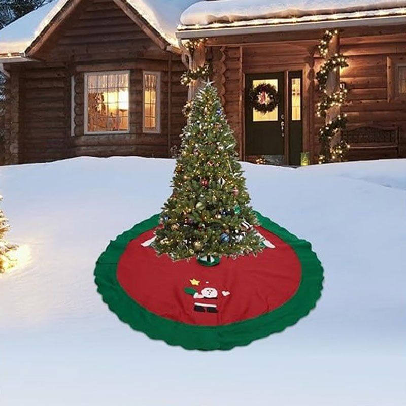 Χριστουγεννιάτικη ποδιά για το δέντρο - Christmas tree skirt