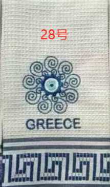 Πετσέτα ποτηρόπανο Souvenir με κέντημα - Σετ 12pcs - Greece - 416280