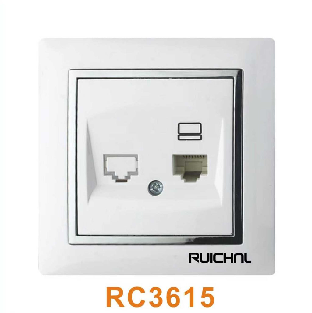 Πρίζα γραμμής δικτύου Ethernet - Χωνευτή - RC3615-RJ45 - 068165