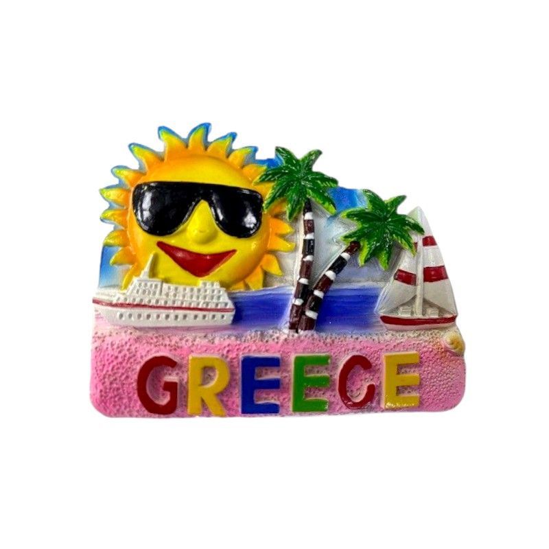 Tουριστικό μαγνητάκι Souvenir - Σετ 12pcs - Resin Magnet - Greece - 678021