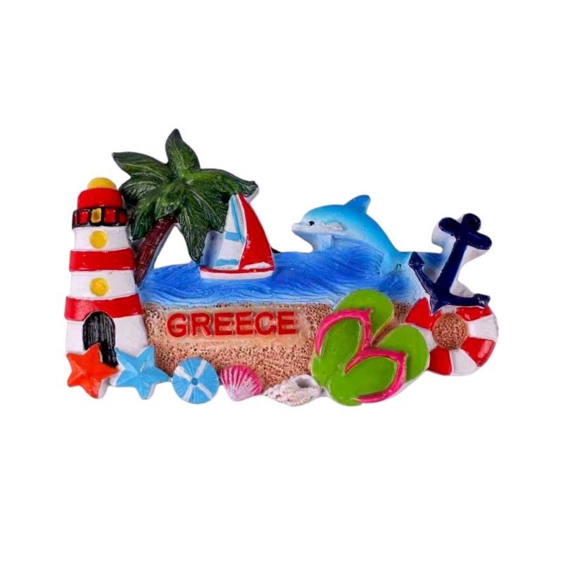 Tουριστικό μαγνητάκι Souvenir - Σετ 12pcs - Resin Magnet - Greece - 678053