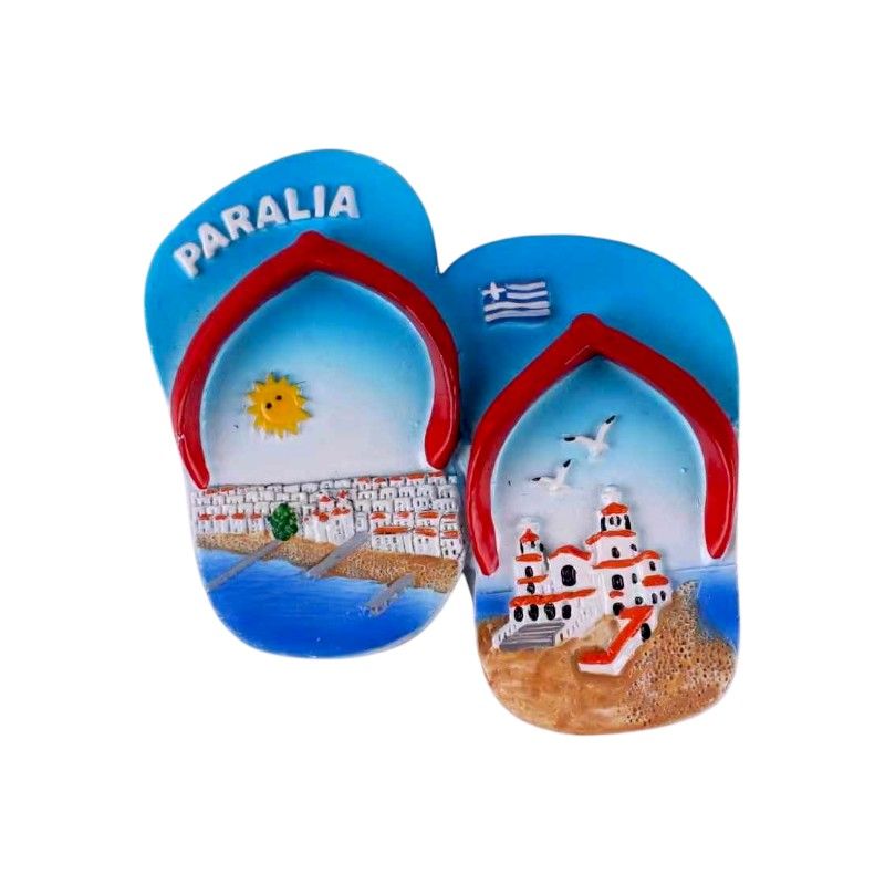 Tουριστικό μαγνητάκι Souvenir - Σετ 12pcs - Paralia - 678111