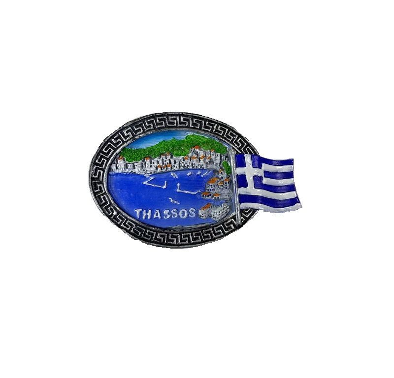 Tουριστικό μαγνητάκι Souvenir - Σετ 12pcs - Resin Magnet - Thassos - 678133