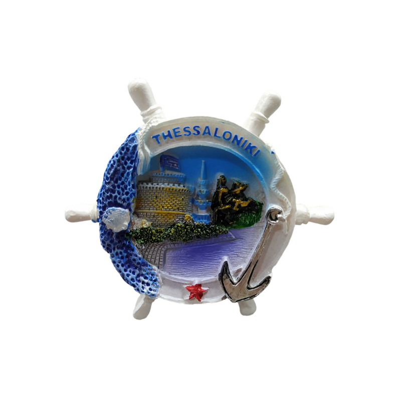Tουριστικό μαγνητάκι Souvenir - Σετ 12pcs - Resin Magnet - Thessaloniki - 678161