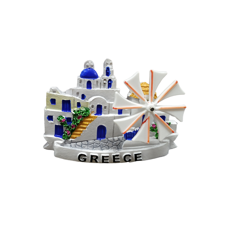 Tουριστικό μαγνητάκι Souvenir - Σετ 12pcs - Resin Magnet - Greece - 678179