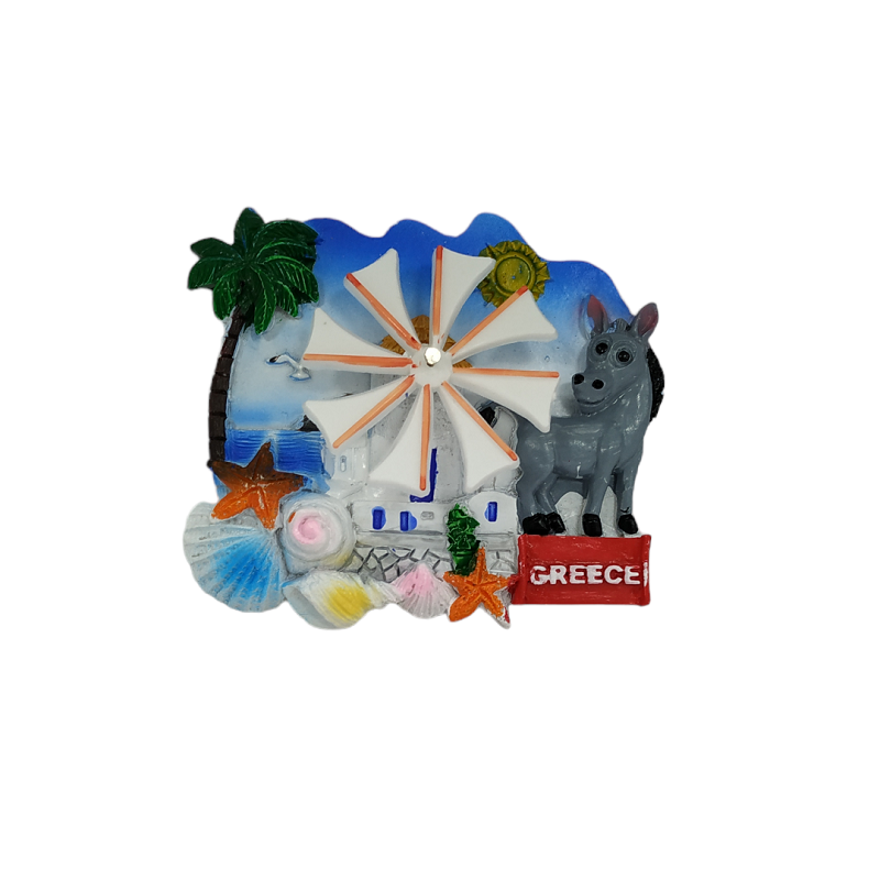 Tουριστικό μαγνητάκι Souvenir - Σετ 12pcs - Resin Magnet - Greece - 678190