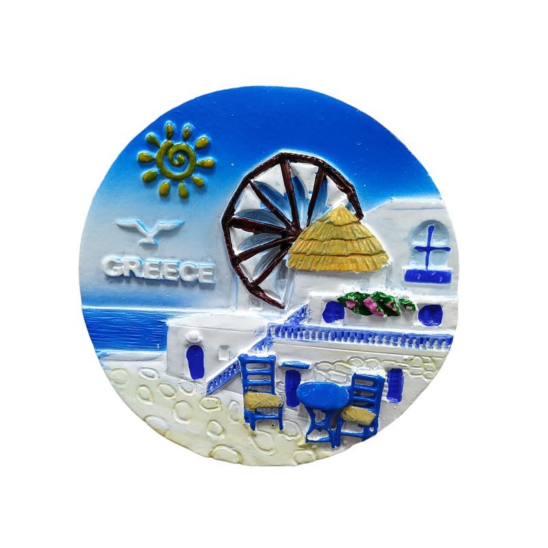 Tουριστικό μαγνητάκι Souvenir - Σετ 12pcs - Resin Magnet - Greece - 678232