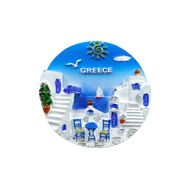 Tουριστικό μαγνητάκι Souvenir - Σετ 12pcs - Resin Magnet - Greece - 678238