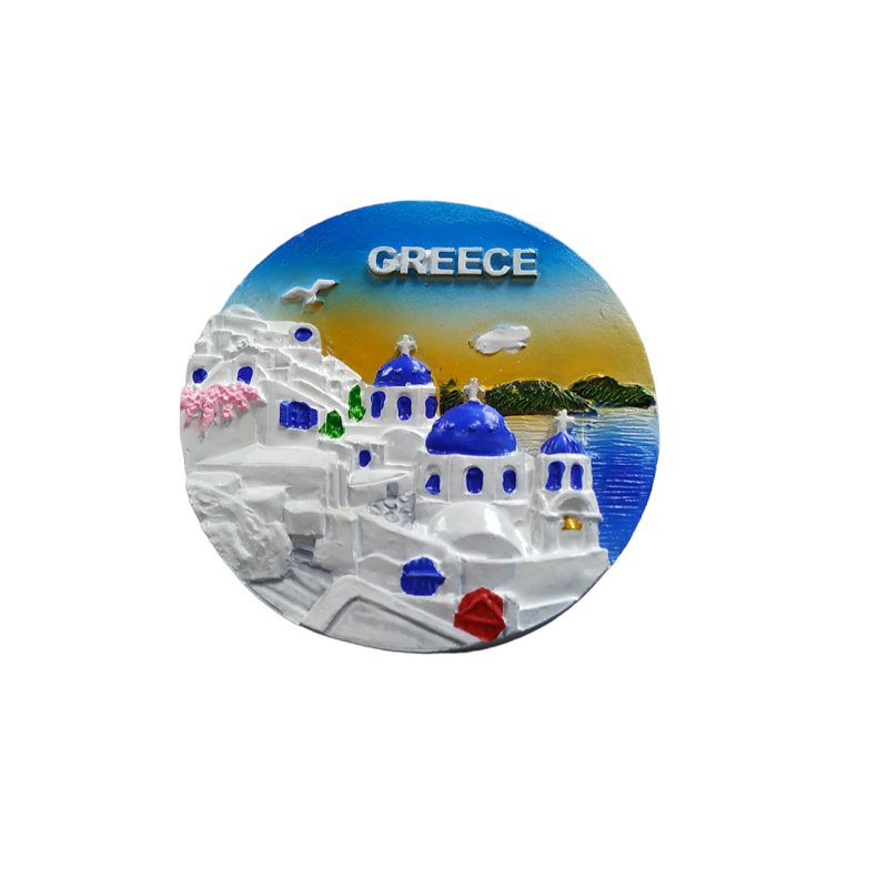 Tουριστικό μαγνητάκι Souvenir - Σετ 12pcs - Resin Magnet - Greece - 678239