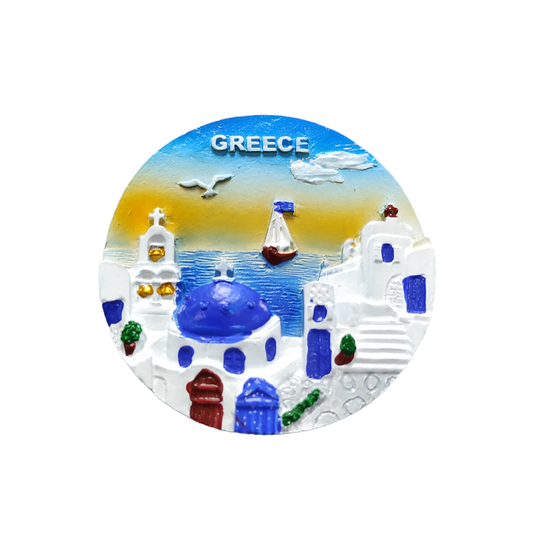 Tουριστικό μαγνητάκι Souvenir - Σετ 12pcs - Resin Magnet - Greece - 678240