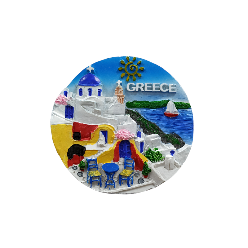 Tουριστικό μαγνητάκι Souvenir - Σετ 12pcs - Resin Magnet - Greece - 678243