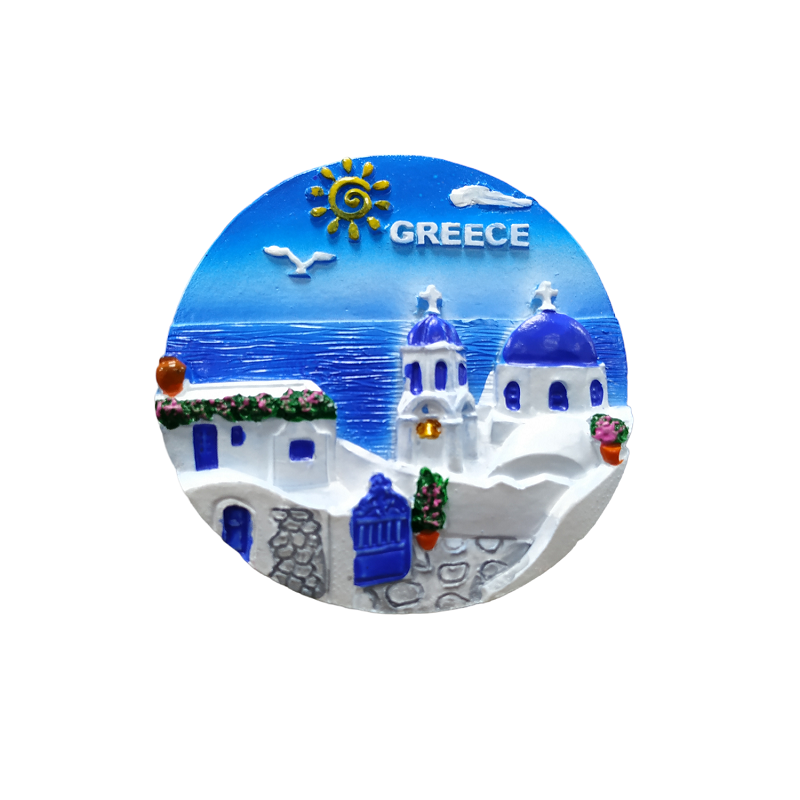Tουριστικό μαγνητάκι Souvenir - Σετ 12pcs - Resin Magnet - Greece - 678245