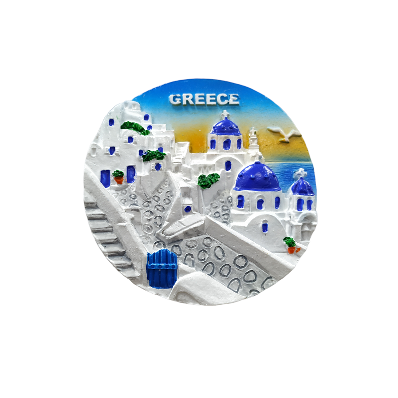 Tουριστικό μαγνητάκι Souvenir - Σετ 12pcs - Resin Magnet - Greece - 678246