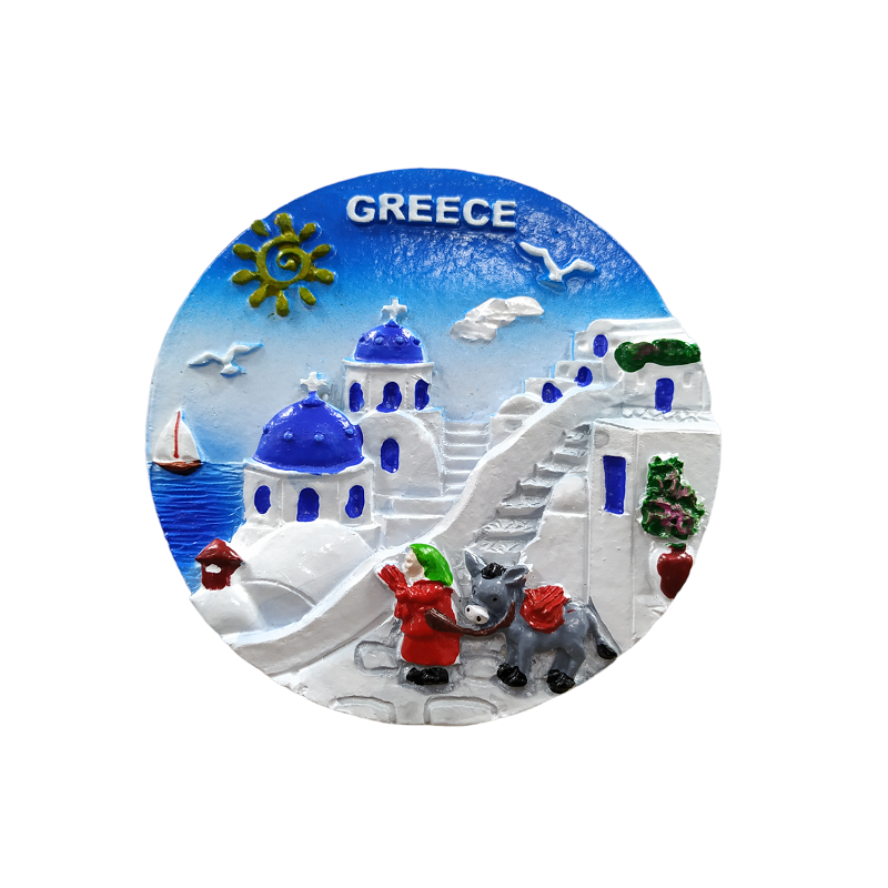 Tουριστικό μαγνητάκι Souvenir - Σετ 12pcs - Resin Magnet - Greece - 678247