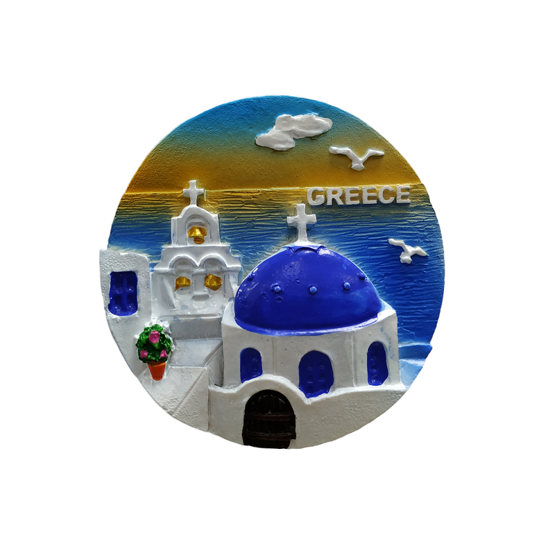 Tουριστικό μαγνητάκι Souvenir - Σετ 12pcs - Resin Magnet - Greece - 678248