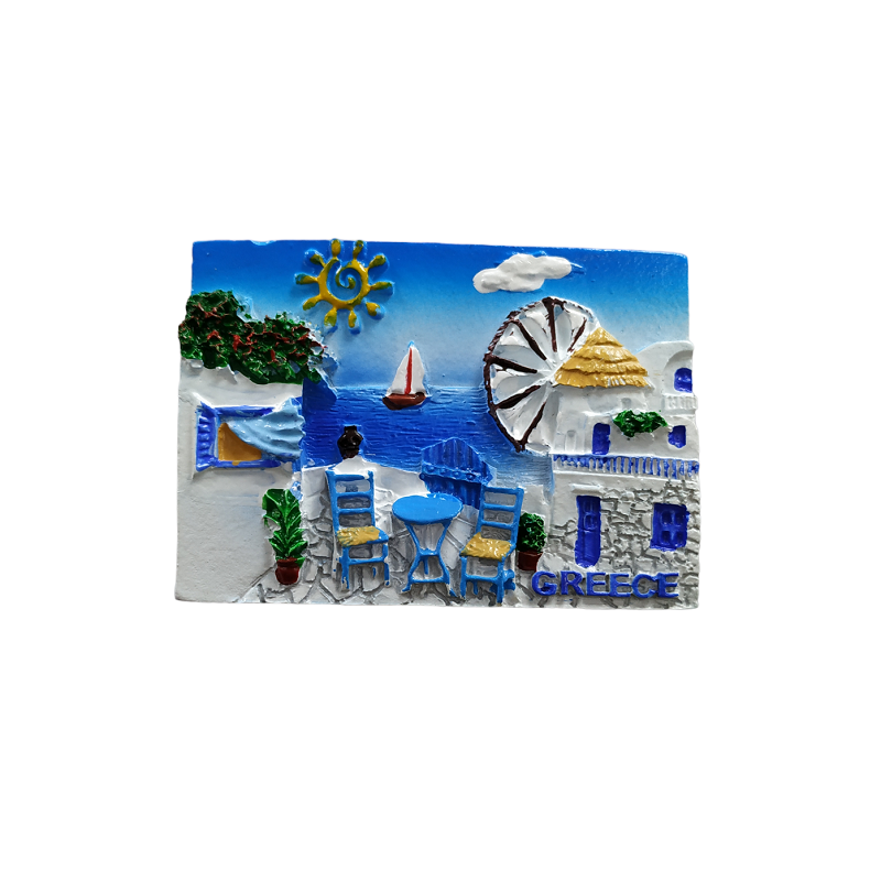 Tουριστικό μαγνητάκι Souvenir - Σετ 12pcs - Resin Magnet - Greece - 678258