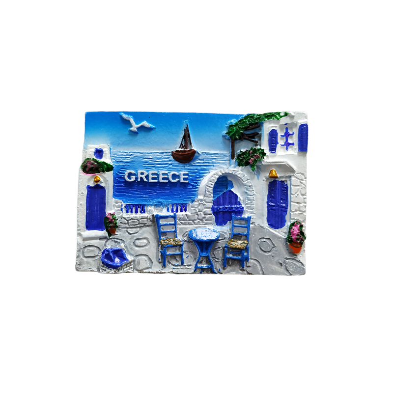 Tουριστικό μαγνητάκι Souvenir - Σετ 12pcs - Resin Magnet - Greece - 678259