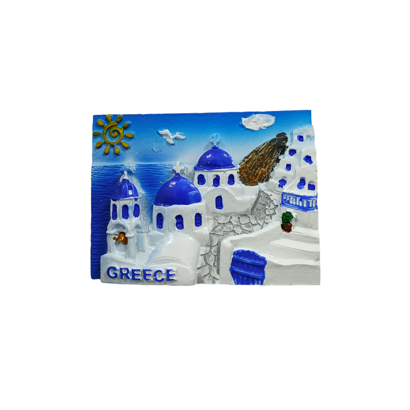 Tουριστικό μαγνητάκι Souvenir - Σετ 12pcs - Resin Magnet - Greece - 678274