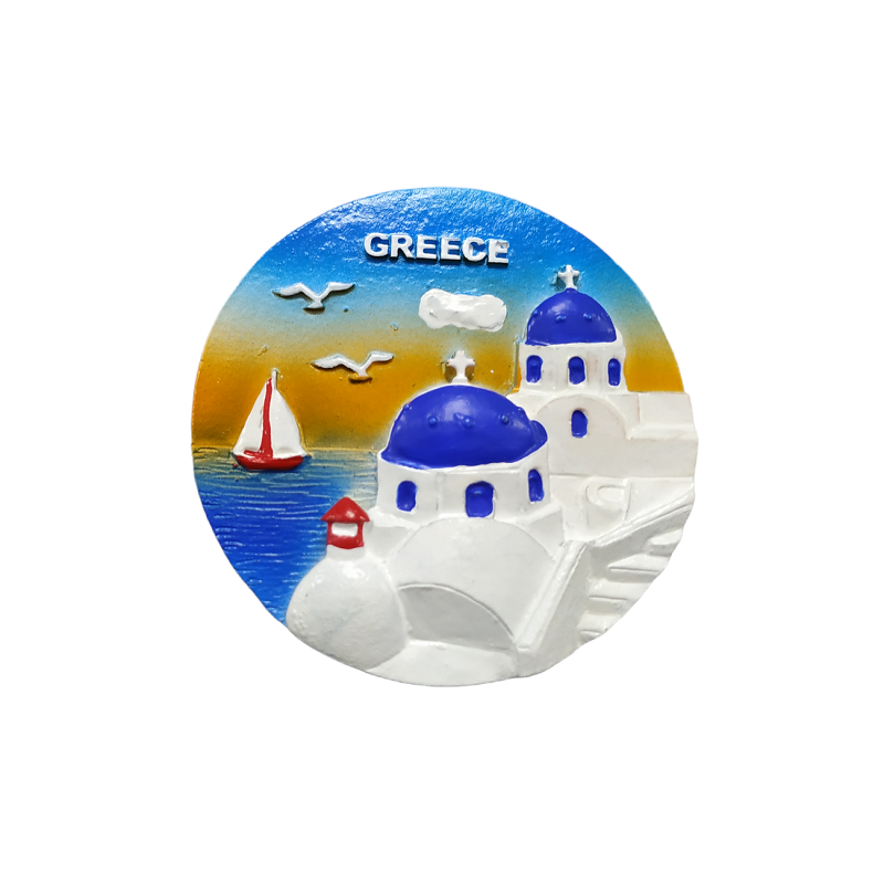 Tουριστικό μαγνητάκι Souvenir - Σετ 12pcs - Resin Magnet - Greece - 678277