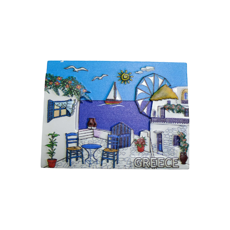 Tουριστικό μαγνητάκι Souvenir - Σετ 12pcs - Resin Magnet - Greece - 678319