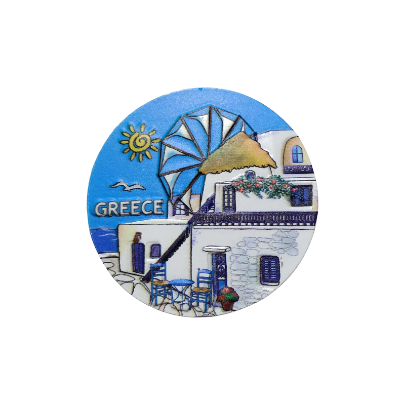 Tουριστικό μαγνητάκι Souvenir - Σετ 12pcs - Resin Magnet - Greece - 678327