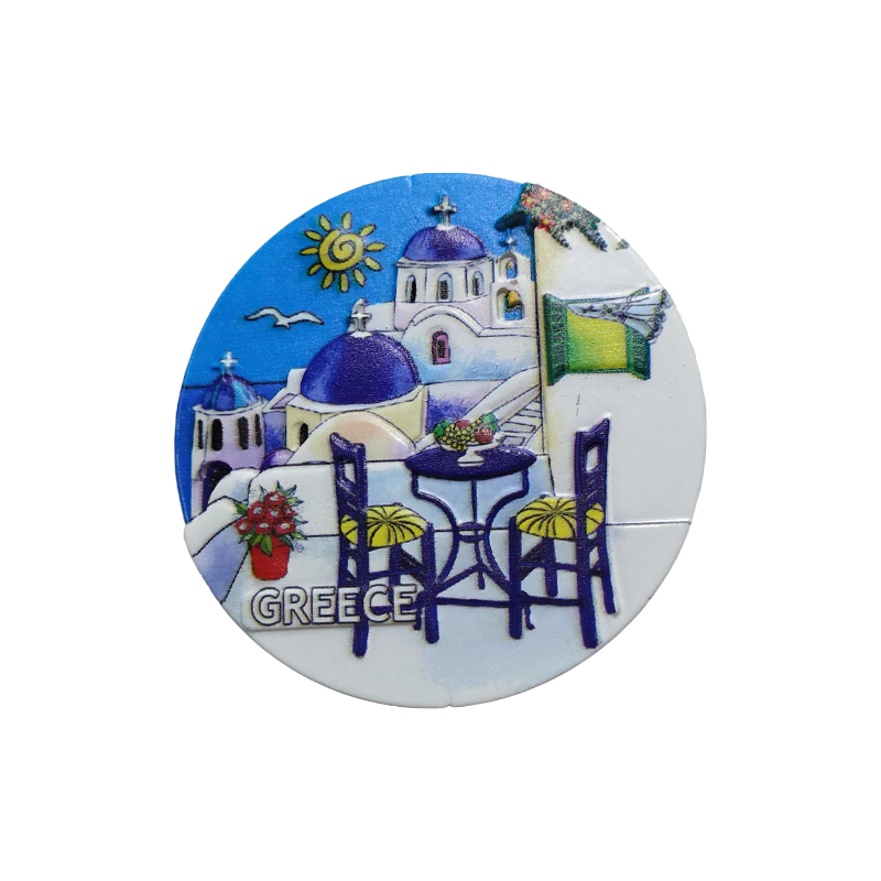 Tουριστικό μαγνητάκι Souvenir - Σετ 12pcs - Resin Magnet - Greece - 678328
