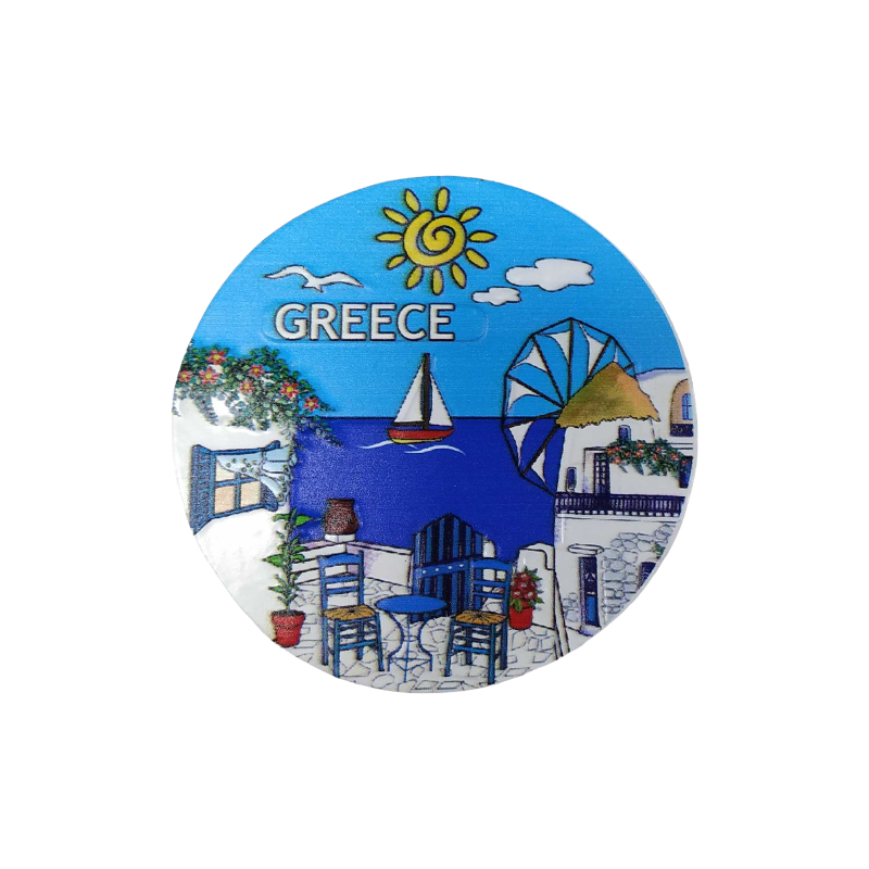 Tουριστικό μαγνητάκι Souvenir - Σετ 12pcs - Resin Magnet - Greece - 678331