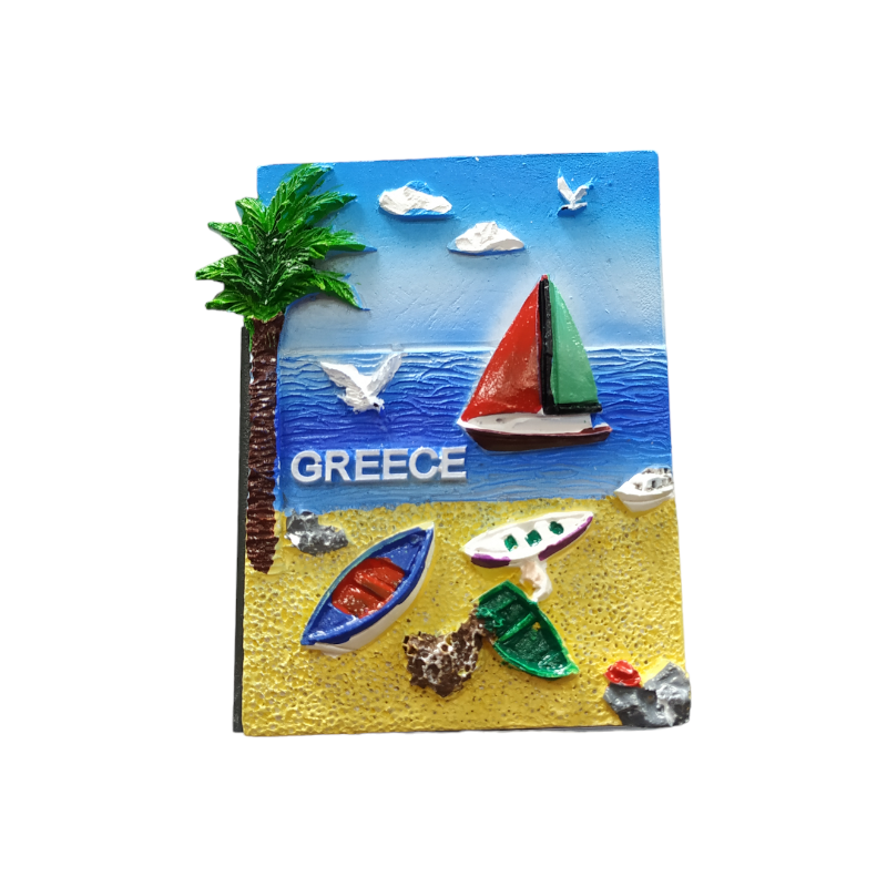 Tουριστικό μαγνητάκι Souvenir - Σετ 12pcs - Resin Magnet - Greece - 678340