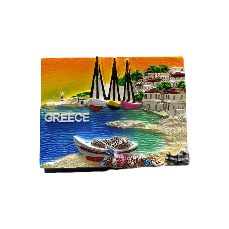 Tουριστικό μαγνητάκι Souvenir - Σετ 12pcs - Resin Magnet - Greece - 678348