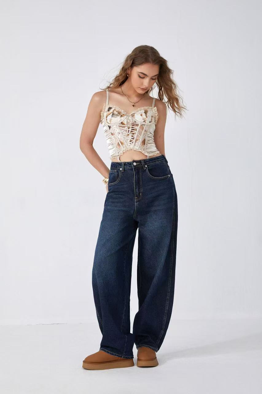 ADORO Women's Ballon Jeans Blue