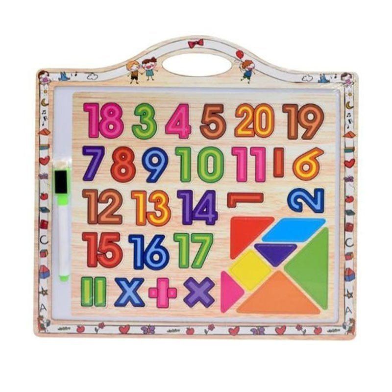 Εκπαιδευτικός ξύλινος πίνακας - Educational Wooden Handheld Sketchpad Toy - Angel shopping