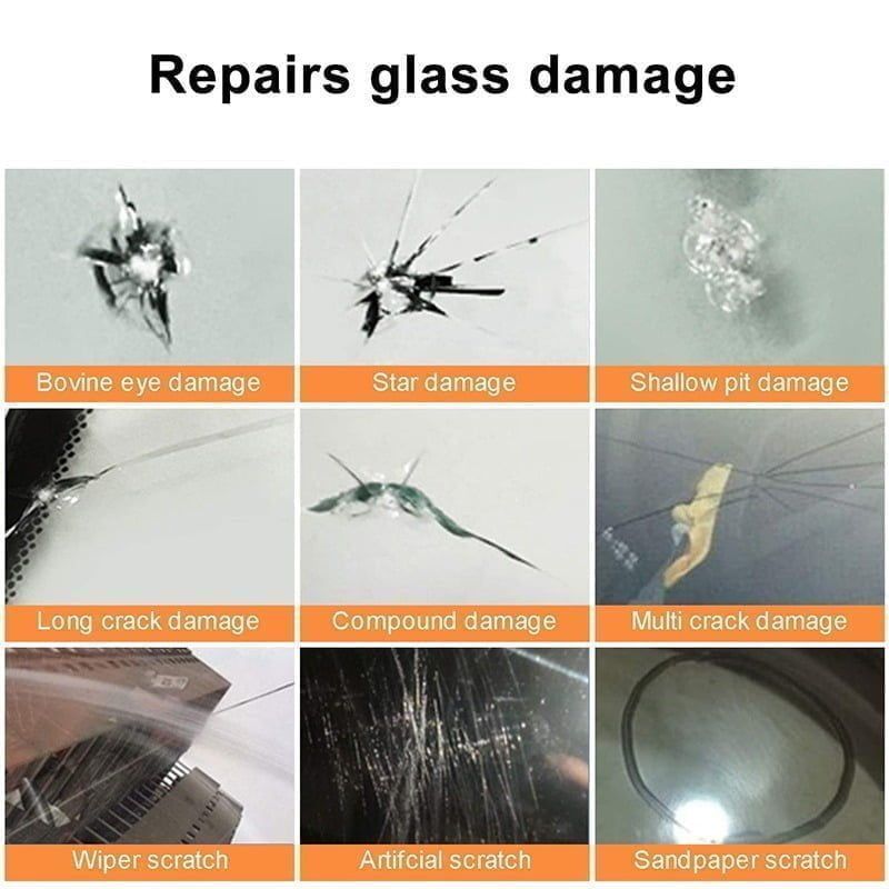 Jiageng Κιτ επισκευής παρμπρίζ αυτοκινήτου - DIY Car Windshield Repair Kit - Angel shopping