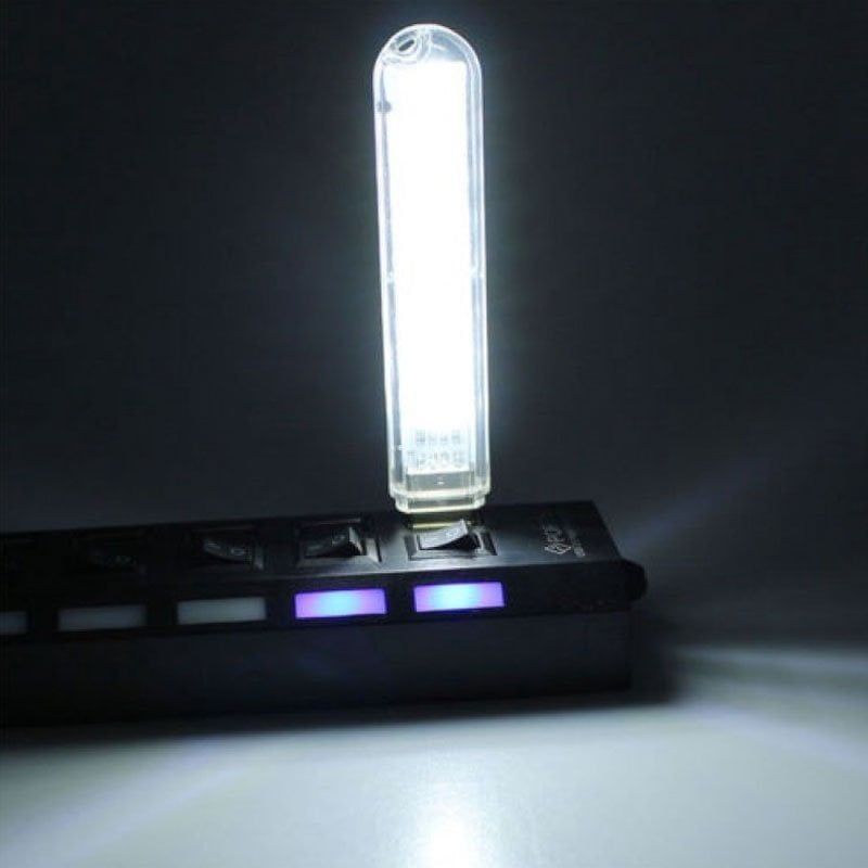 Mini USB LED φορητό φως με 8 led Cool white - Angel shopping