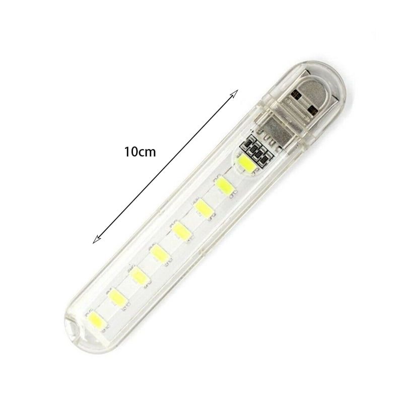 Mini USB LED φορητό φως με 8 led Cool white - Angel shopping