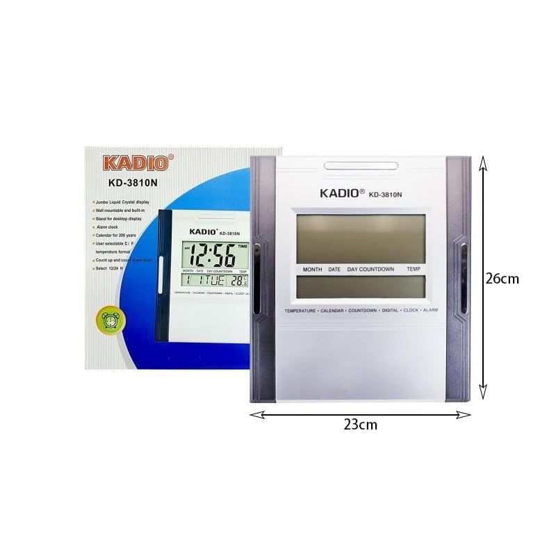 Kadio Ψηφιακό Ρoλόι & Ξυπνητήρι - Digital Clock KD-3810N
