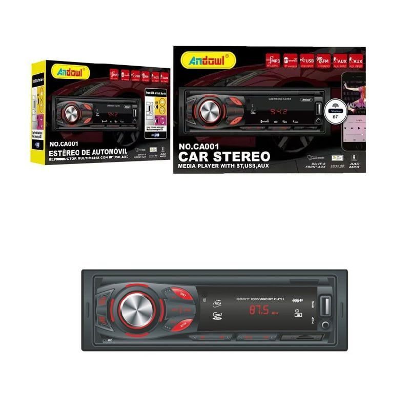 Andowl MP3 player αυτοκινήτου με είσοδο USB/SD/AUX CA001 - Car MP3 player