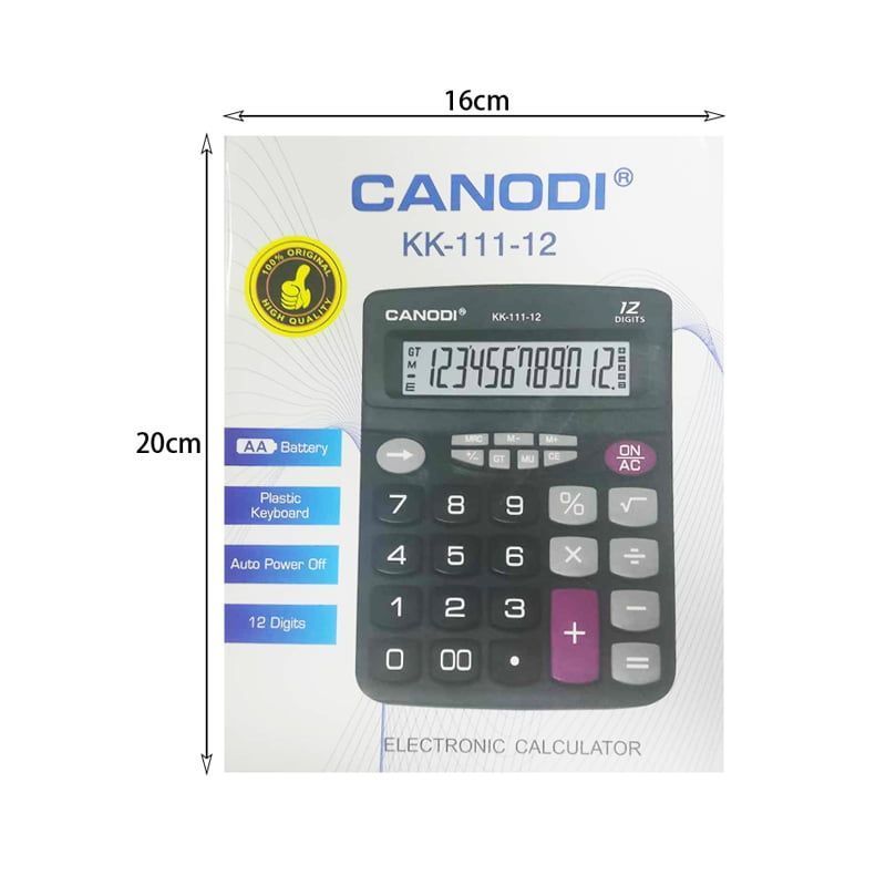 Canodi Αριθμομηχανή - Κομπιουτεράκι - Calculator KK-111-12