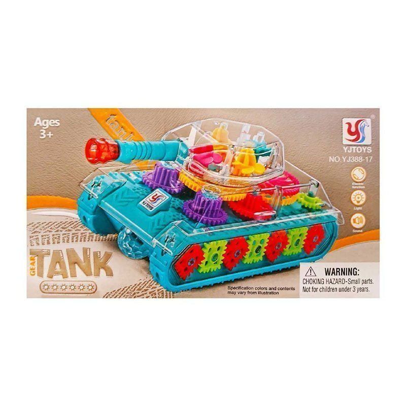 YJTOYS Παιδικό παιχνίδι τανκ με μουσική και φως 3+ - Gear tank for kids YJ388-17 - Angel shopping
