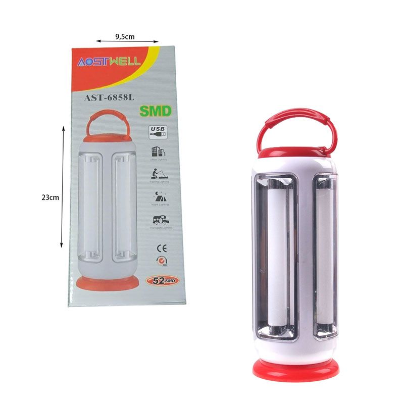 Επαναφορτιζόμενο φανάρι LED AST-6858 - Rechargeable LED Lantern