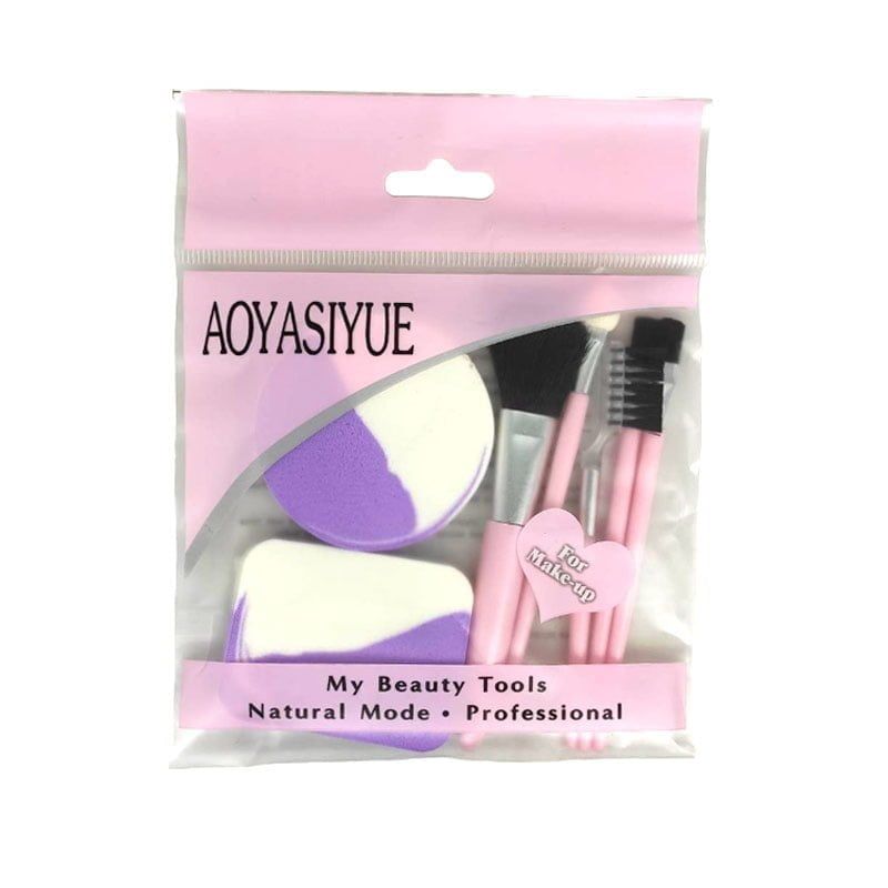 Aoyasiyue Σετ πινέλα και σφουγγάρια μακιγιάζ - Everyday Essential beauty tools - Angel shopping