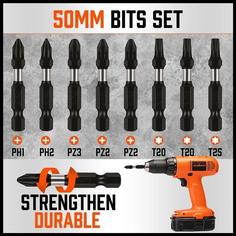 HORUSDY σετ μύτες 42τμχ SDY 94329 - Impact bit set