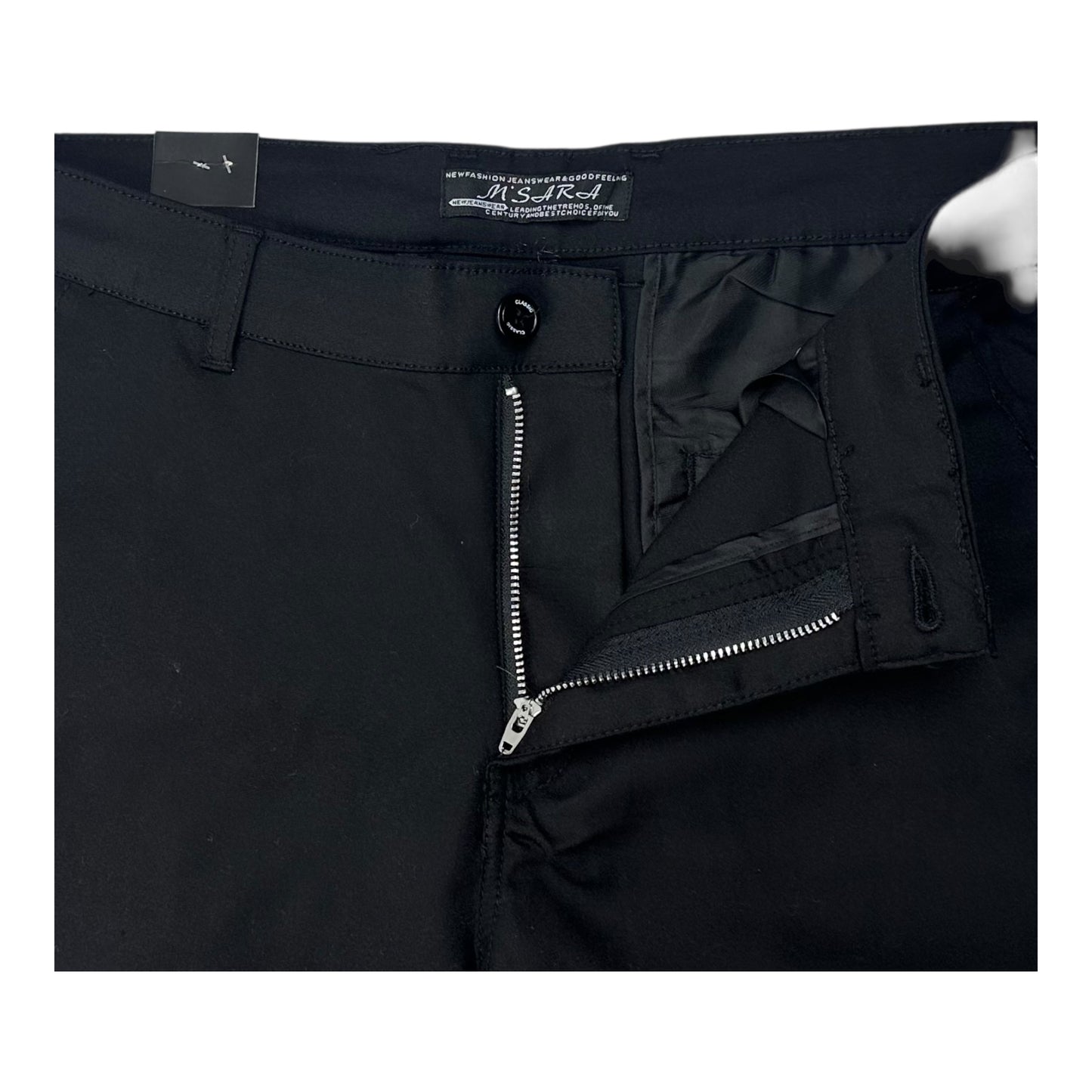 Angel Shopping Παντελόνι chino σε relaxed εφαρμογή μαύρο