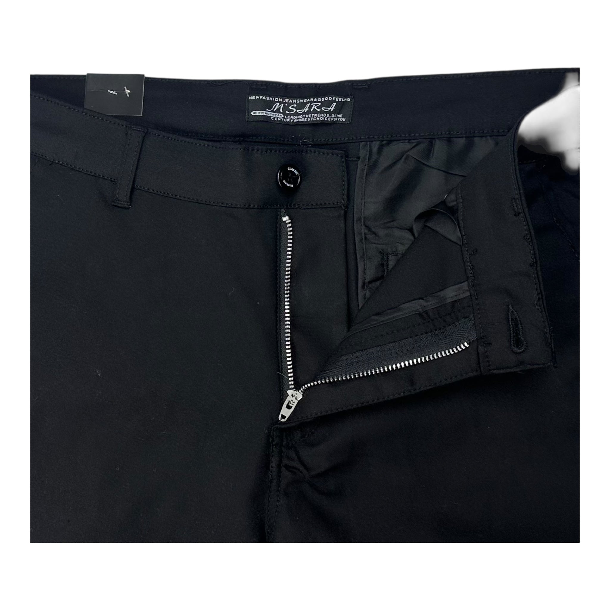 Angel Shopping Παντελόνι chino σε relaxed εφαρμογή μαύρο - Angel shopping
