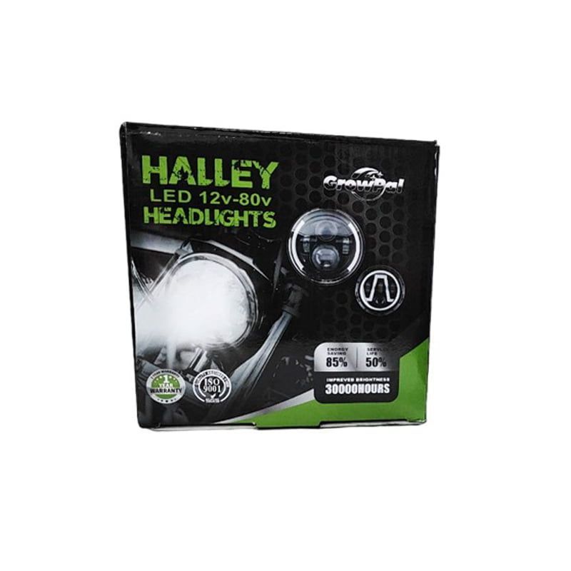 Halley GrowPal LED στρογγυλός προβολέας μηχανής νεκροκεφαλή 12V-80V - Headlights motor